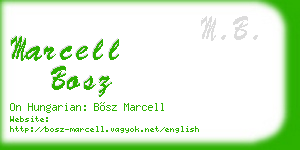 marcell bosz business card